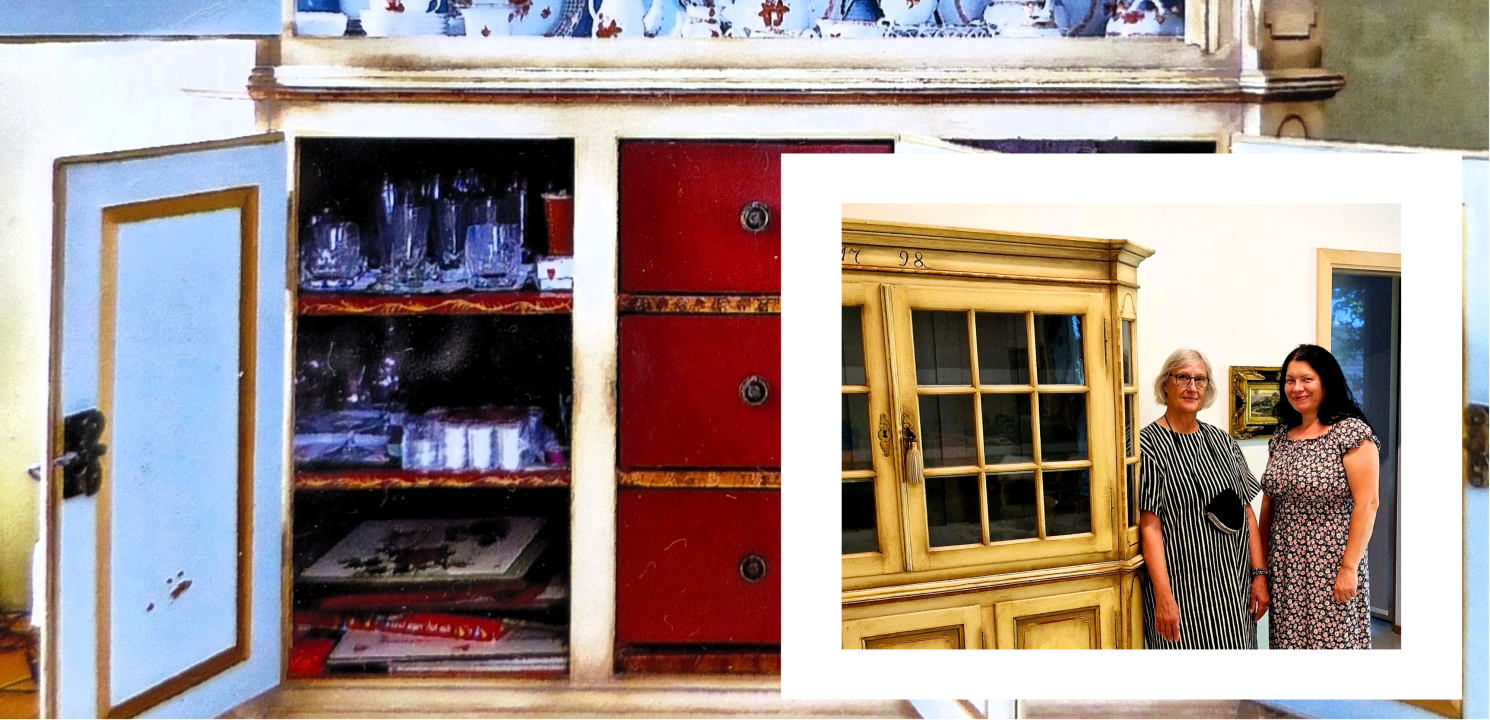 Historischer Schrank aus dem Jahr 1798 als Schenkung für die Stiftung